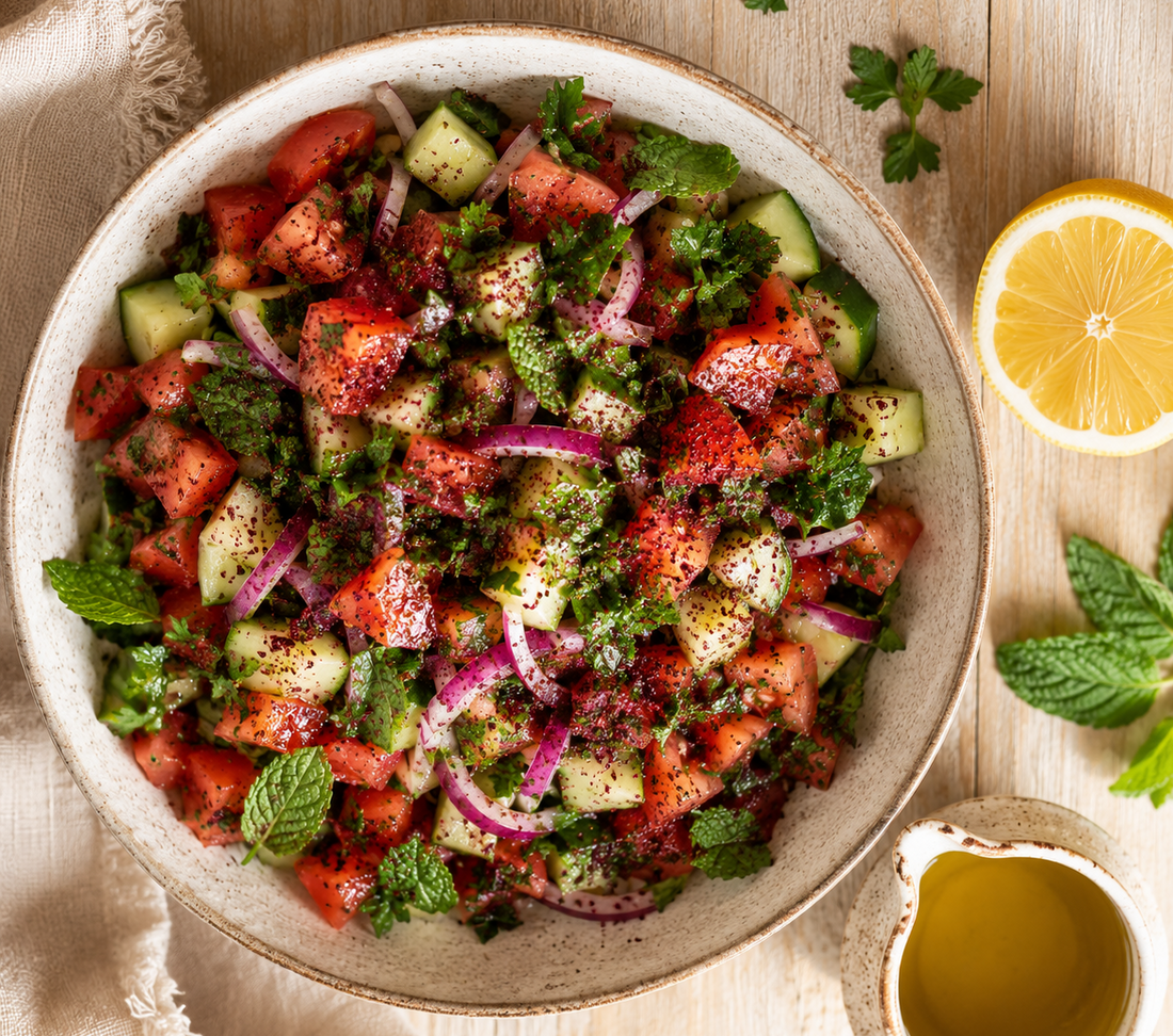 Bright Sumac Salad Seasoning with Parsley & Mint