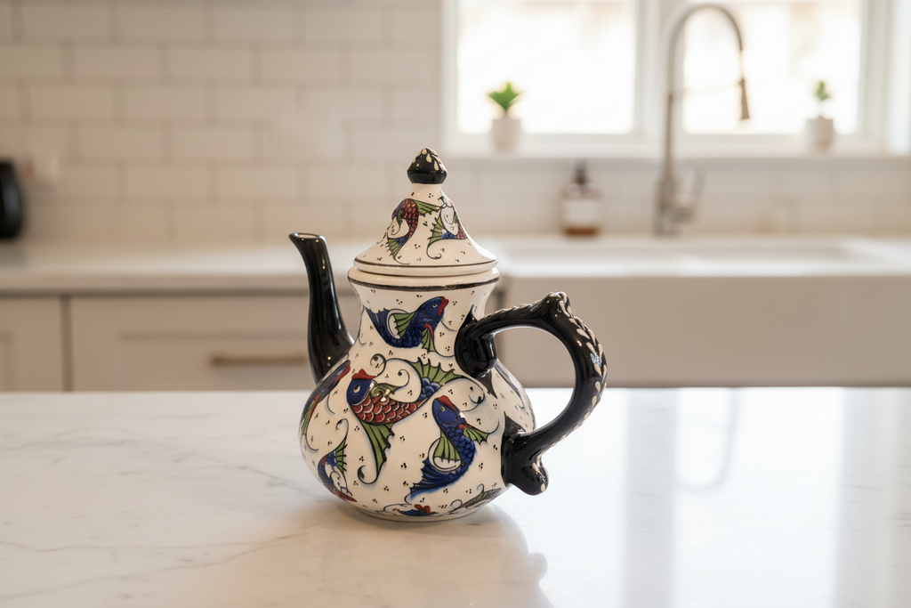 Handmade Turkish Ceramic Teapot