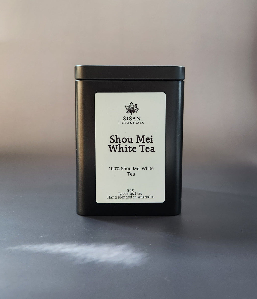 Shou Mei White Tea Loose Leaf Tin 50g