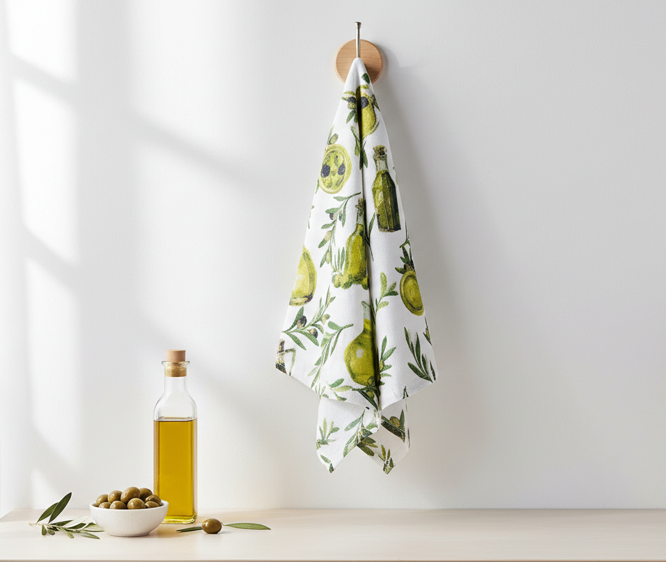 Olive Branch Tea Towel
