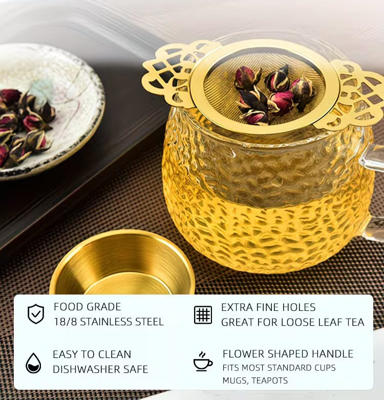Stainless Steel Tea Infuser Gold