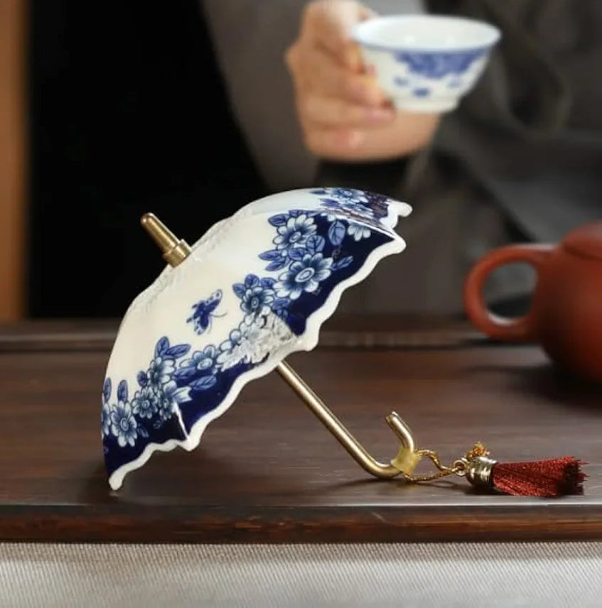 Ceramic Tea Strainer – Umbrella Shape