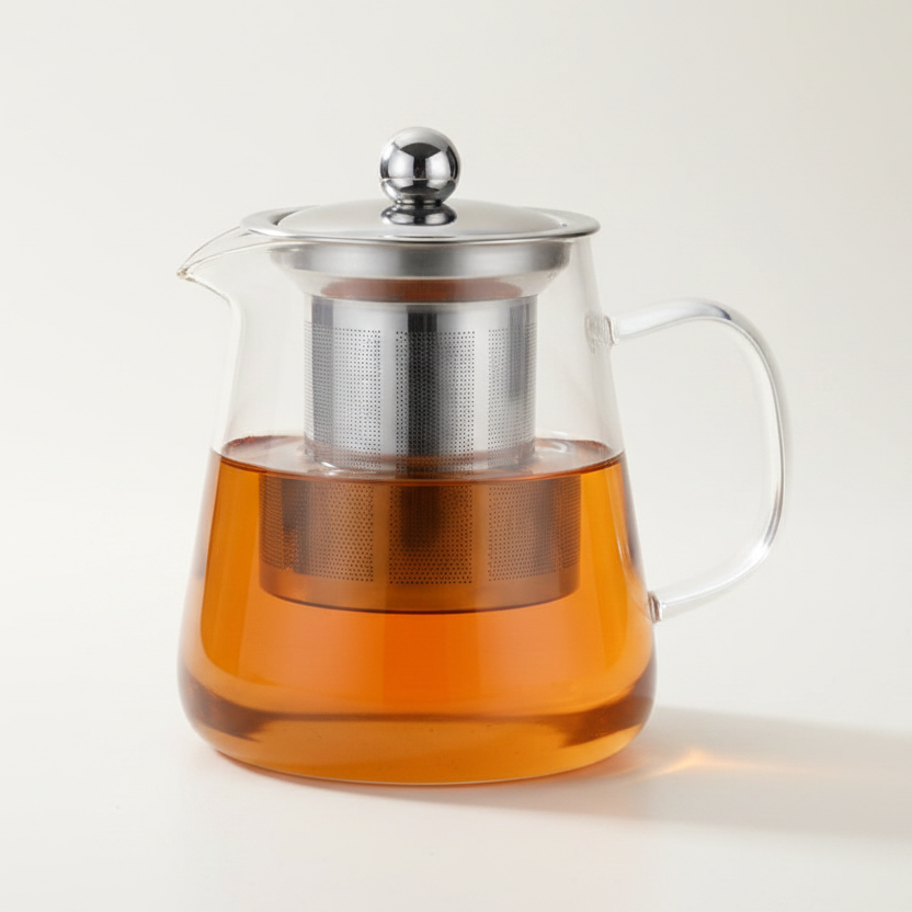 Glass Teapot 950ml with Stainless Steel Filter