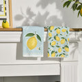 Lemon Print Tea Towel | Set of Two