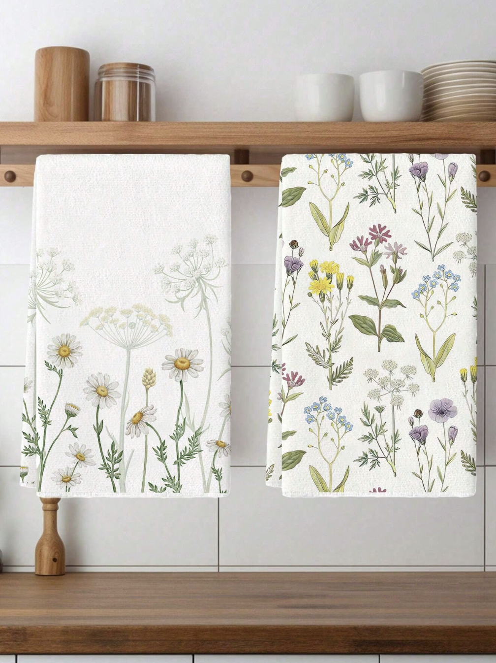 Wildflower Tea Towels — Set of Two