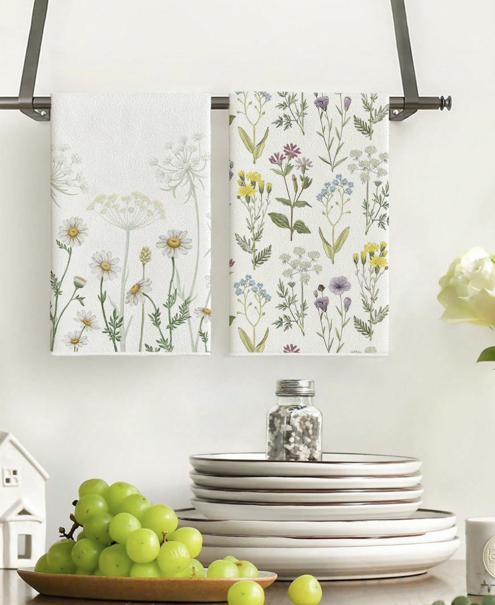 Wildflower Tea Towels — Set of Two