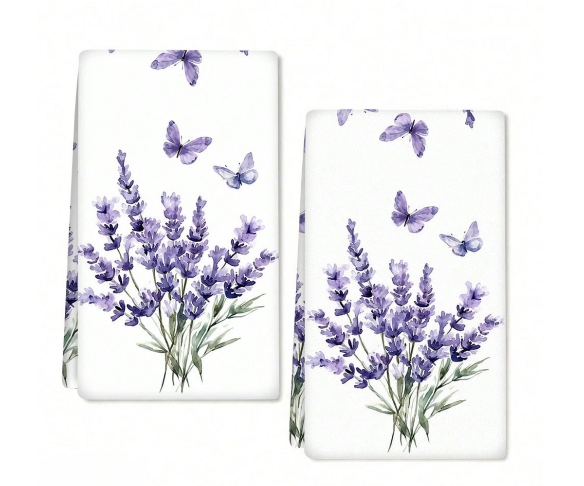 Lavender Reverie Tea Towels — Set of Two