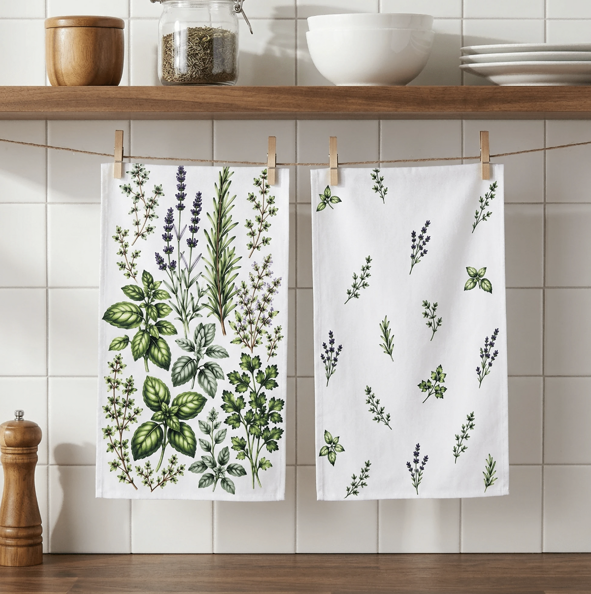 Herbarium Garden Tea Towels — Set of Two