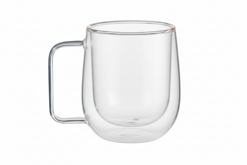 Coolabah – 270ml Double Walled Glass Mug with Handle