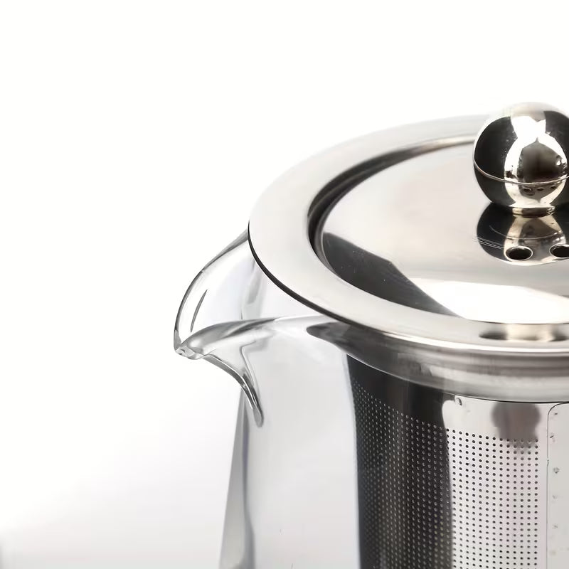 Glass Teapot 950ml with Stainless Steel Lid