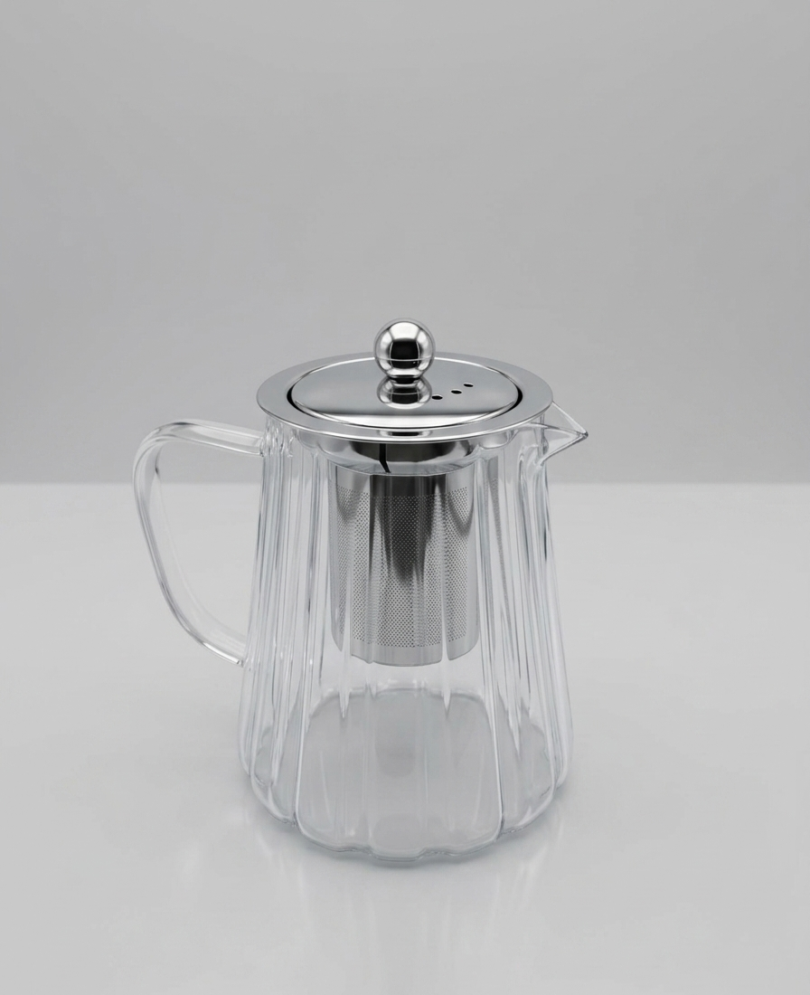 Glass Teapot with Stainless Steel Filter 860ml