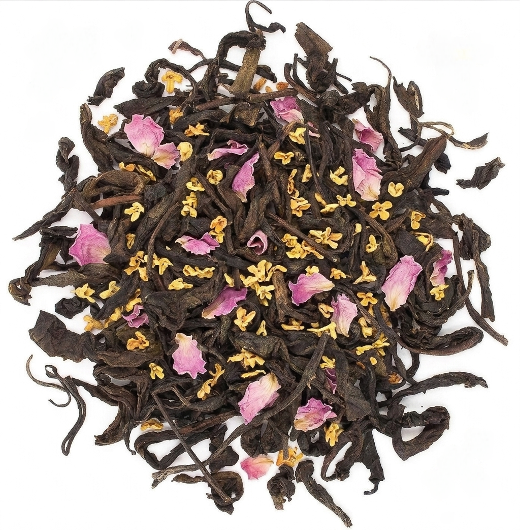 Floral Pu'er Tea Loose Leaf Tin 150g