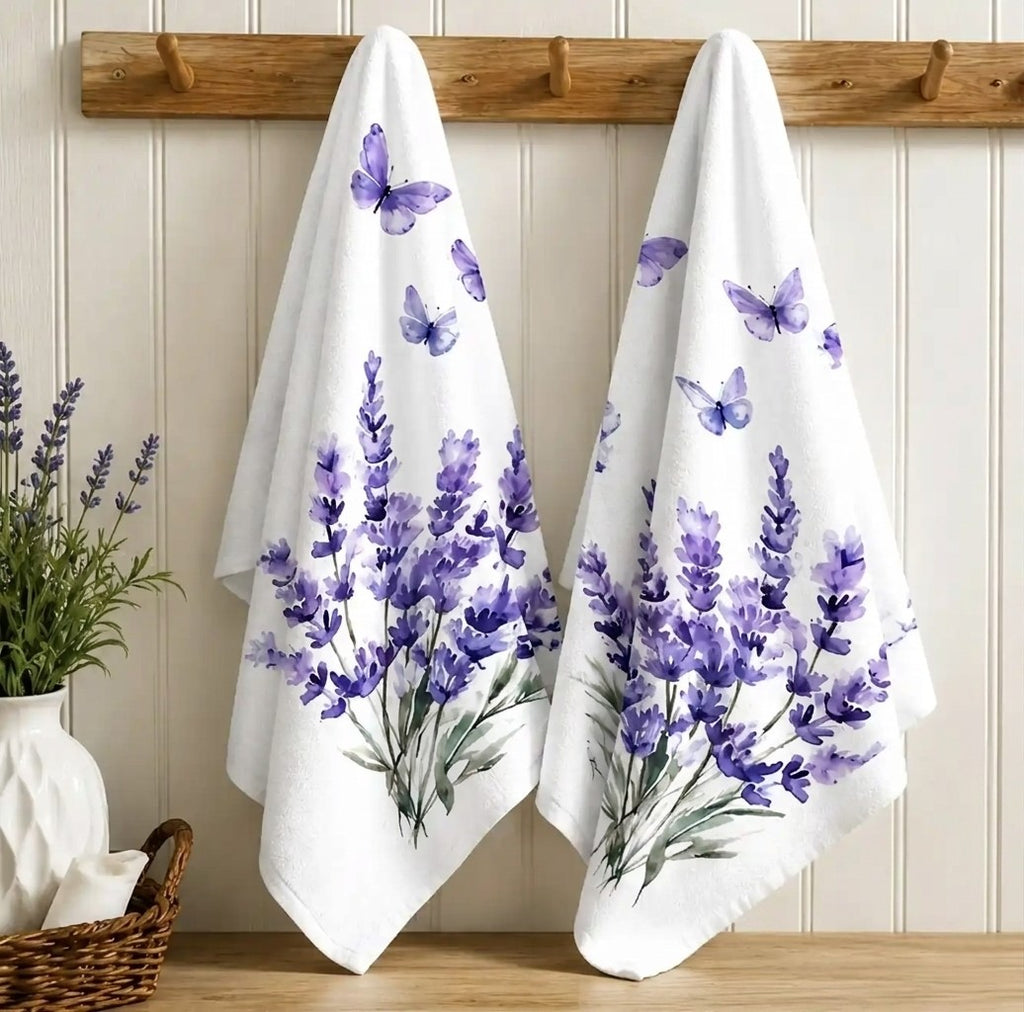 Lavender Reverie Tea Towels — Set of Two