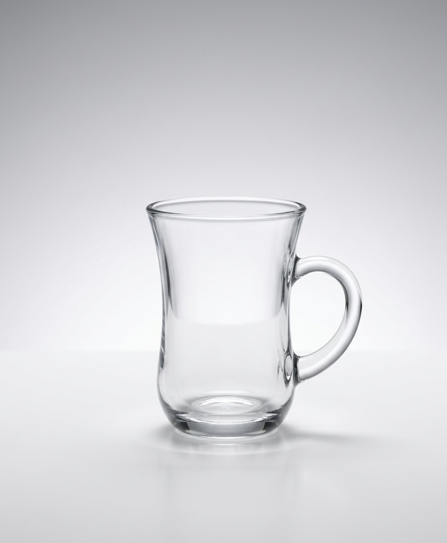 Turkish Tea Glass with Handle – 145ml