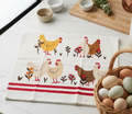 Chicken Print Tea Towel