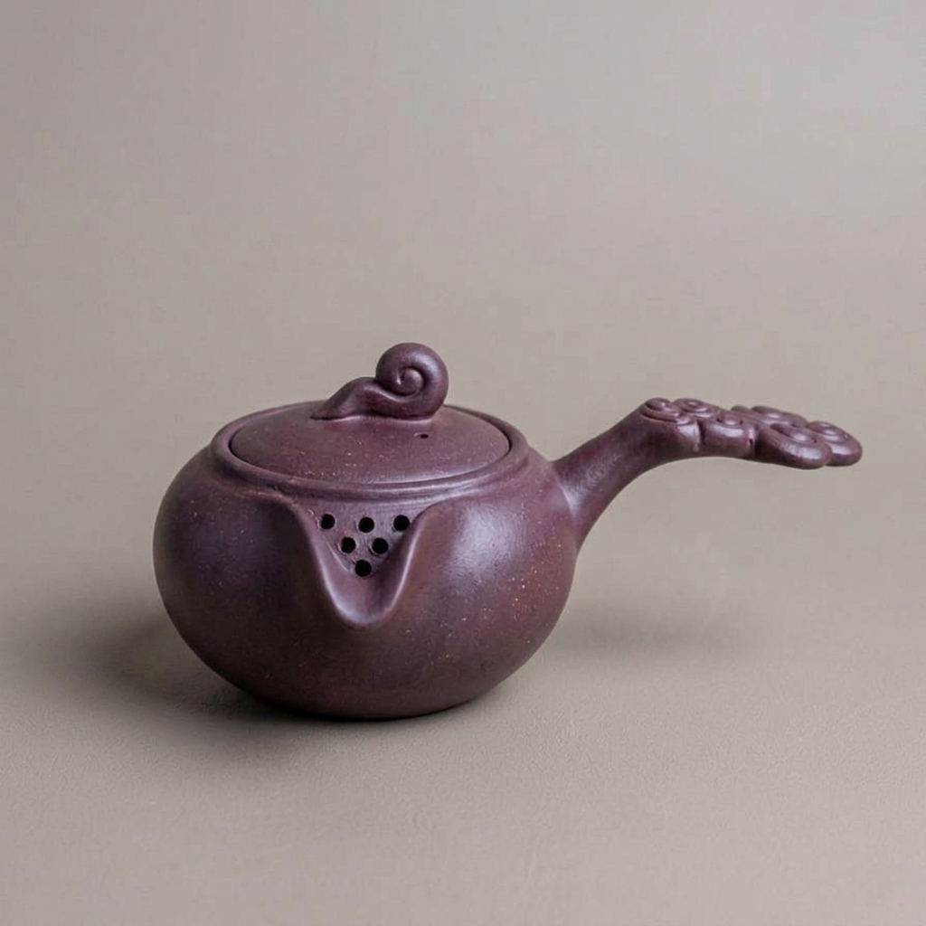 Handmade Zisha Teapot — Purple Clay